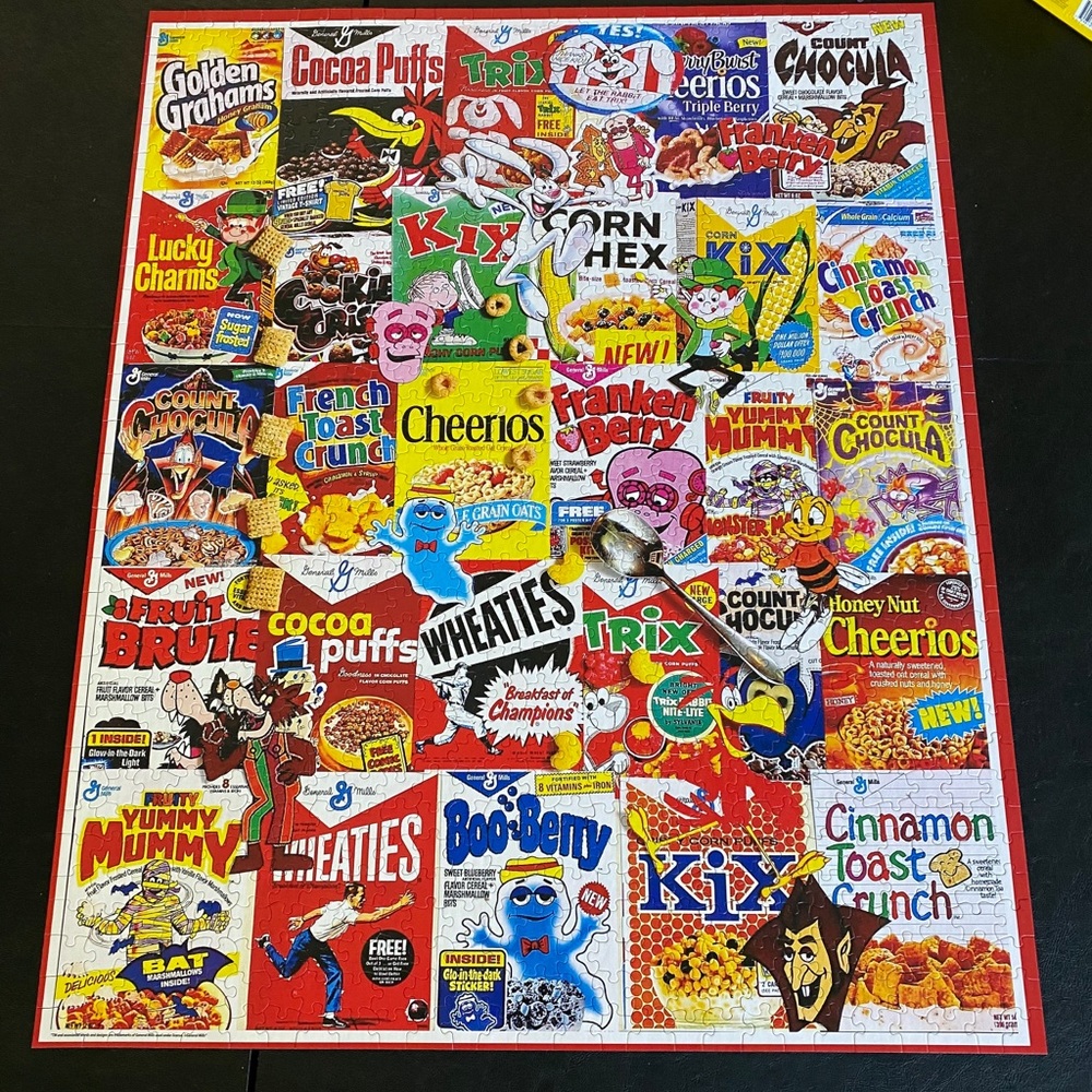 White mountain Jigsaw puzzle 1000 pc Cereal boxes